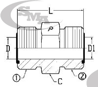 OFS X OFS - OFS TUBE UNION - STEEL