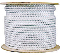 TWISTED NYLON ROPE, 3/8 X 400 FT, SPOOL