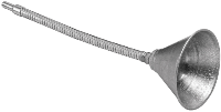 METAL FUNNEL W/ 12" FLEX SPOUT