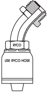 SAE MALE INVRTD FLARE 45 BEND