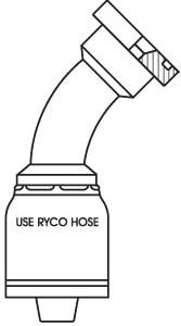 CODE 61 FLANGE 45 BEND