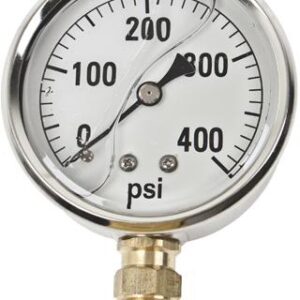 GAUGE - 400 PSI LIQUID FILL SS CASE