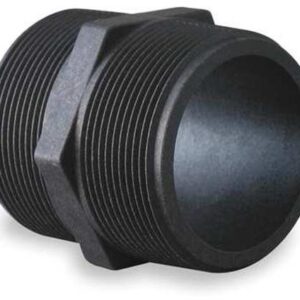 2" CLOSE BLACK POLY NIPPLE