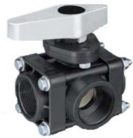 BALL VALVE 3-WAY 1"