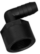 3/4 FNPT X 3/4 HB POLY ELBOW