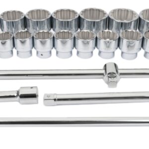 20 PC 1 INCH DR SAE SOCKET SET