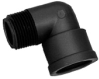 3/8" STREET ELBOW - BLACK POLY