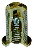 STRAINER/ VALVE 100 MESH 10 PSI BRASS