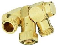 DBL SWIVEL BODY - 1/4" FEMALE NPT -BRASS
