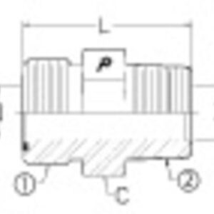 OFS X MP - OFS MALE PIPE CONNECTOR - STL