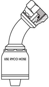 DKOL FEMALE 24 CONE 45 BEND