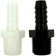 3/8MPT X 1/2 BARB - BLACK POLY