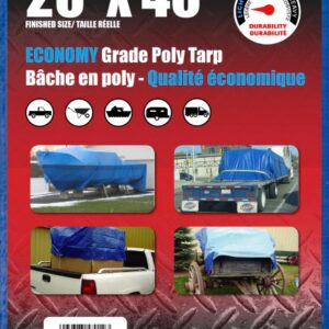 20 X 40 BLUE POLY TARP