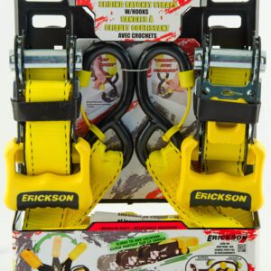 2PACK 1.25" X 14' SLIDING RATCHET STRAPS