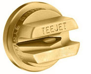 BRASS OFF-CENTER FLAT SPRAY TIP #12