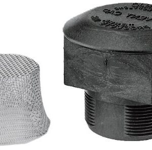BANJO 2" POLY VENT CAP (W/30M SCREEN)