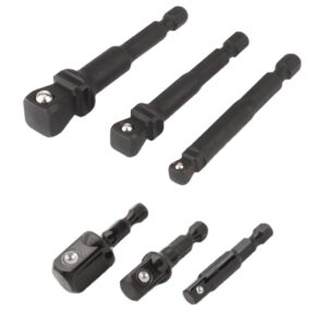 6 PC STUBBY & WOBBLE SOCKET ADAPTER SET