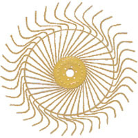 55" RAKE WHEEL RH (7MM) YELLOW