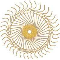 55" RAKE WHEEL LH (7MM) YELLOW