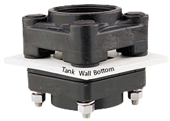 BANJO POLY TANK FLANGE 1 X 1-1/2