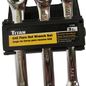 3 PC SAE FLARE NUT WRENCH SET