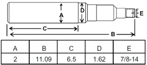 2X11 SPINDLE FOR 280591